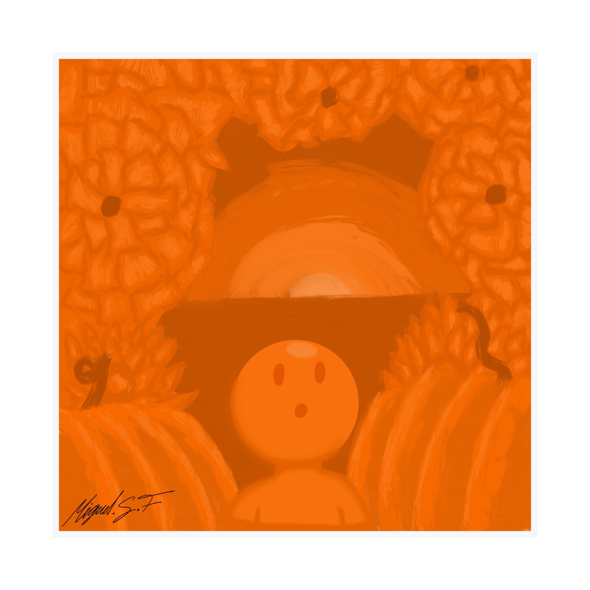 Orange Print