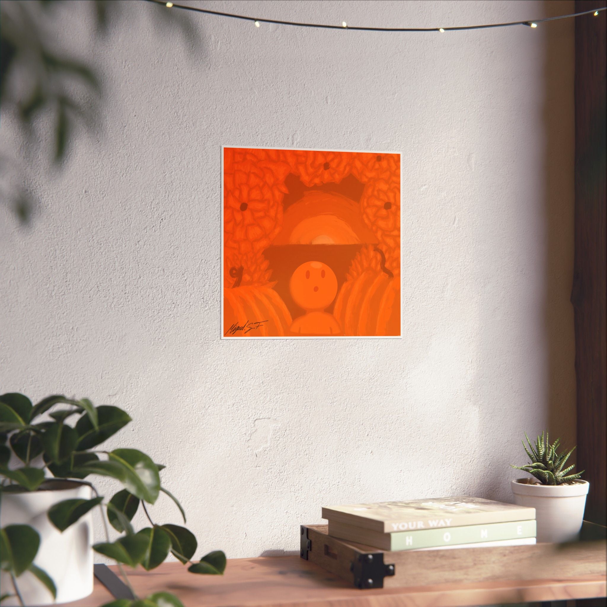 Orange Print